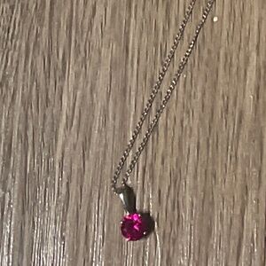 Ruby Pendant Necklace